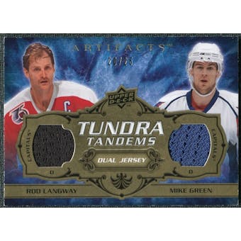 2008/09 Upper Deck Artifacts Tundra Tandems Gold #TTLG Rod Langway Mike Green /25