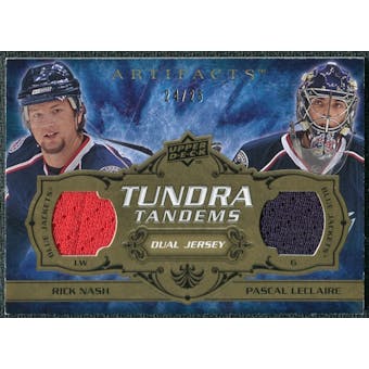 2008/09 Upper Deck Artifacts Tundra Tandems Gold #TTLN Pascal Leclaire Rick Nash /25