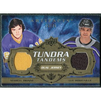 2008/09 Upper Deck Artifacts Tundra Tandems Gold #TTRD Luc Robitaille Marcel Dionne /25