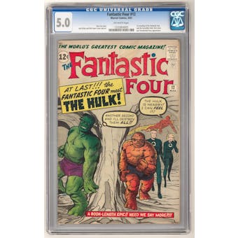 Fantastic Four #12 CGC 5.0 (OW) *1332804005*