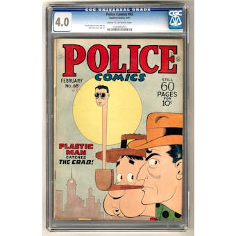 Police Comics #65 CGC 4.0 (C-OW) *1332805015*