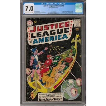 Justice League of America #3 CGC 7.0 (C-OW) *1332838006*