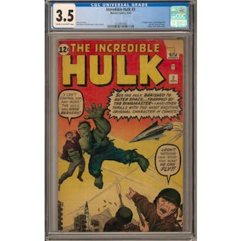 Incredible Hulk #3 CGC 3.5 (C-OW) *1332847008*