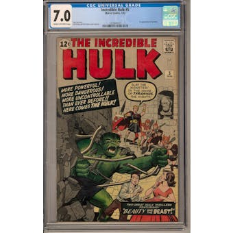 Incredible Hulk #5 CGC 7.0 (C-OW) *1332847013*