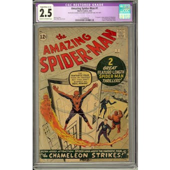 Amazing Spider-Man #1 CGC 2.5 Slight/Moderate (C-2) Restoration (C-OW) *1332849009*