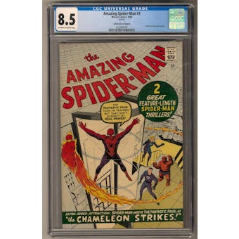 Amazing Spider-Man #1 Gold Record Reprint CGC 8.5 (OW-W) *1332863001*
