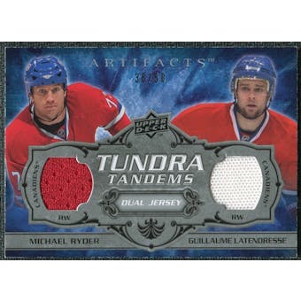 2008/09 Upper Deck Artifacts Tundra Tandems Silver #TTRL Michael Ryder Guillaume Latendresse /50