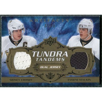 2008/09 Upper Deck Artifacts Tundra Tandems Bronze #TTCM Sidney Crosby Evgeni Malkin /75