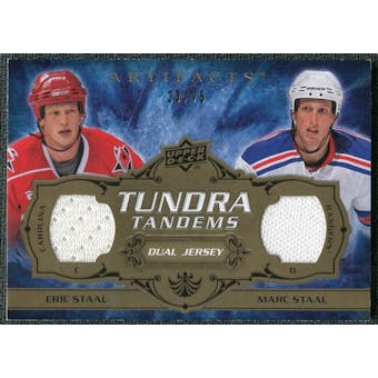 2008/09 Upper Deck Artifacts Tundra Tandems Bronze #TTEM Eric Staal Marc Staal /75