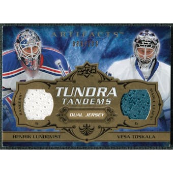 2008/09 Upper Deck Artifacts Tundra Tandems #TTJL Henrik Lundqvist Vesa Toskala /100