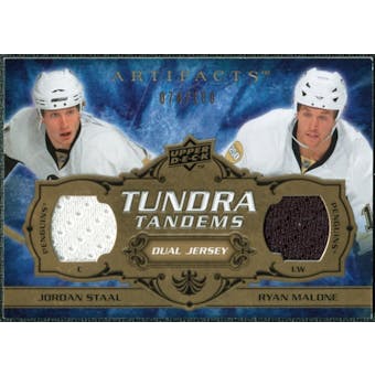 2008/09 Upper Deck Artifacts Tundra Tandems #TTJR Jordan Staal Ryan Malone /100