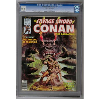 Savage Sword of Conan #14 CGC 9.4 (W) *1333918001*