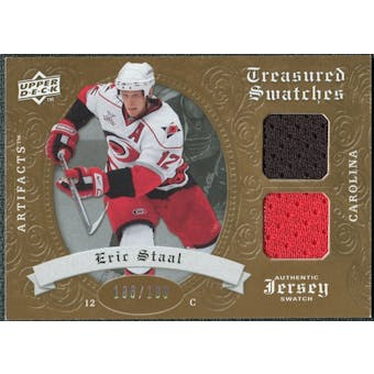 2008/09 Upper Deck Artifacts Treasured Swatches Dual #TSDES Eric Staal /199