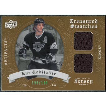 2008/09 Upper Deck Artifacts Treasured Swatches Dual #TSDLR Luc Robitaille /199