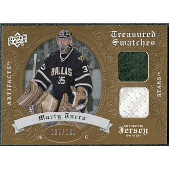 2008/09 Upper Deck Artifacts Treasured Swatches Dual #TSDMT Marty Turco /199