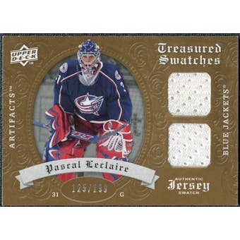 2008/09 Upper Deck Artifacts Treasured Swatches Dual #TSDPL Pascal Leclaire /199