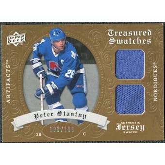 2008/09 Upper Deck Artifacts Treasured Swatches Dual #TSDST Peter Stastny /199