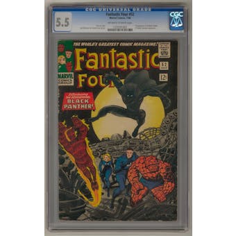 Fantastic Four #52 CGC 5.5 (OW-W) *1335591002*