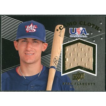 2008 Upper Deck USA Baseball Camo Cloth Jerseys #CC5 Ryan Flaherty