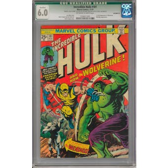 Incredible Hulk #181 CGC 6.0 Qualified (OW-W) *1336411001*
