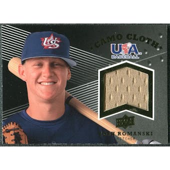 2008 Upper Deck USA Baseball Camo Cloth Jerseys #CC17 Josh Romanski