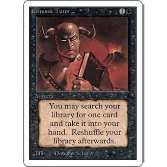 Magic the Gathering Unlimited Single Demonic Tutor - SLIGHT PLAY (SP)