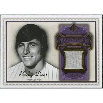2009 Upper Deck SP Legendary Cuts Legendary Memorabilia Violet #BD Bucky Dent /25
