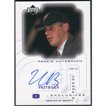2000/01 Upper Deck Ovation UD Authentics Rookie Exclusives #JP Joel Przybilla Autograph