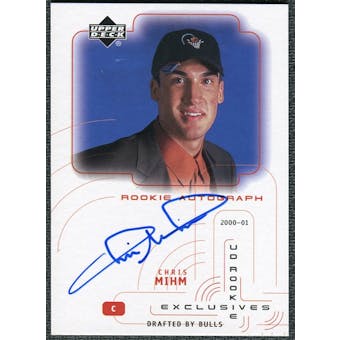 2000/01 Upper Deck Pros and Prospects UD Authentics Rookie Exclusives #CM Chris Mihm Autograph /200