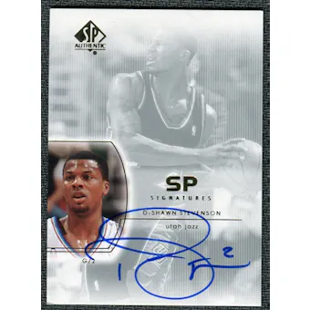 2002/03 Upper Deck SP Authentic SP Signatures #DS DeShawn Stevenson Autograph