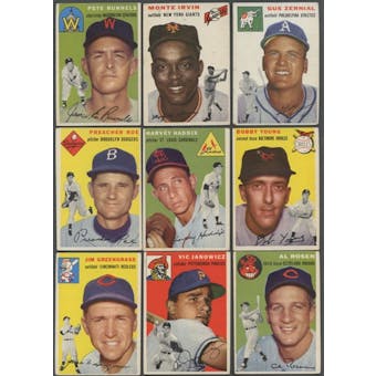1954 Topps Baseball Lot of 53 Cards (46 Different) VG-EX