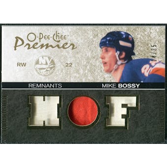 2007/08 Upper Deck OPC Premier Remnants Triples Patches #PRBO Mike Bossy /35
