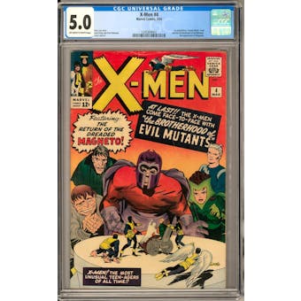 X-Men #4 CGC 5.0 (OW-W) *1345804001*