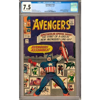 Avengers #16 CGC 7.5 (OW-W) *1345809002*