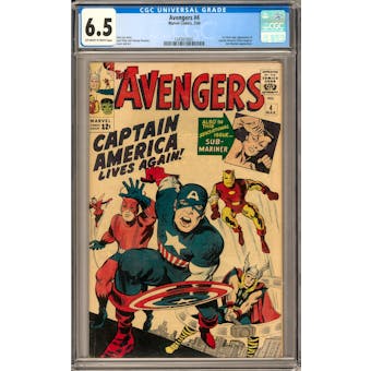 Avengers #4 CGC 6.5 (OW-W) *1345810001*