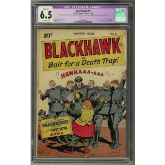 Blackhawk #9 CGC 6.5 (OW) Restored *1345826001*