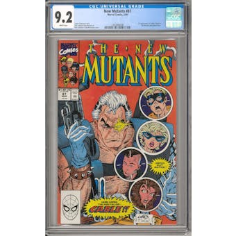 New Mutants #87 CGC 9.2 (W) *1345864006*