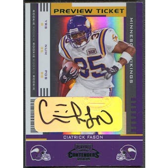 2005 Leaf Limited Contenders #121 Ciatrick Fason Preview Auto #03/25
