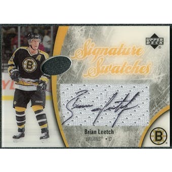 2005/06 Upper Deck Ice Signature Swatches #SSBL Brian Leetch Autograph