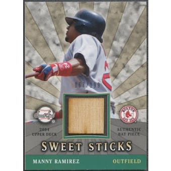 2004 Sweet Spot #MR Manny Ramirez Sweet Sticks Bat #067/199