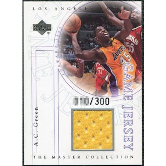 2000 Upper Deck Lakers Master Collection Game Jerseys #AGJ A.C. Green /300