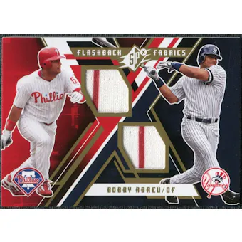 2009 Upper Deck SPx Flashback Fabrics #FFBA Bobby Abreu