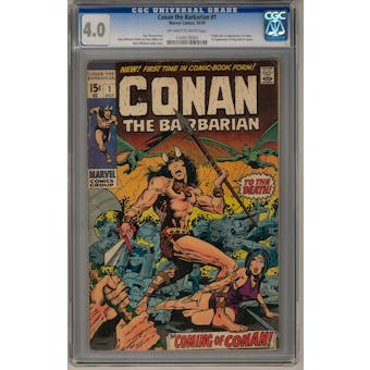 Conan the Barbarian #1 CGC 4.0 (OW-W) *1349578003*
