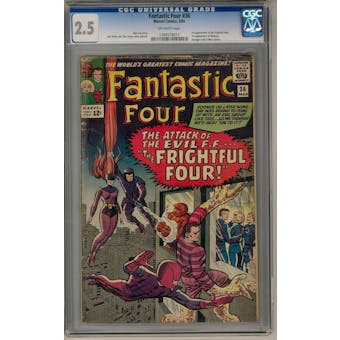 Fantastic Four #36 CGC 2.5 (OW) *1349578015*