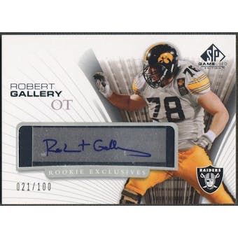 2004 SP Game Used Edition #RERG Robert Gallery Rookie Exclusives Auto #021/100