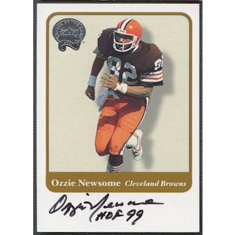 2001 Fleer Greats of the Game Ozzie Newsome Auto