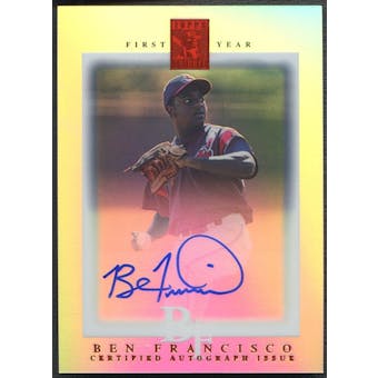 2003 Topps Tribute Contemporary #110 Ben Francisco Red Rookie Auto #03/99