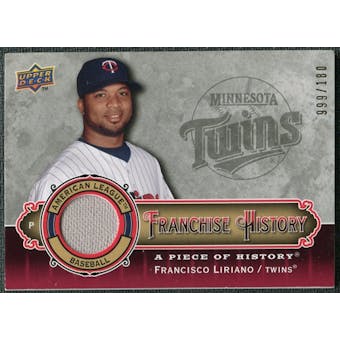 2009 Upper Deck UD A Piece of History Franchise History Jersey #FHFL Francisco Liriano