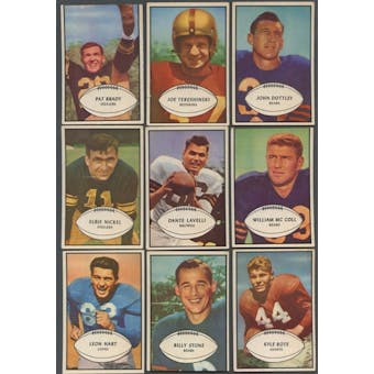 1953 Bowman Football Lot of 38 Cards (37 Different) VG