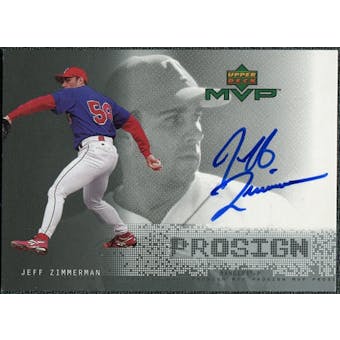 2000 Upper Deck ProSign #JZ Jeff Zimmerman Autograph